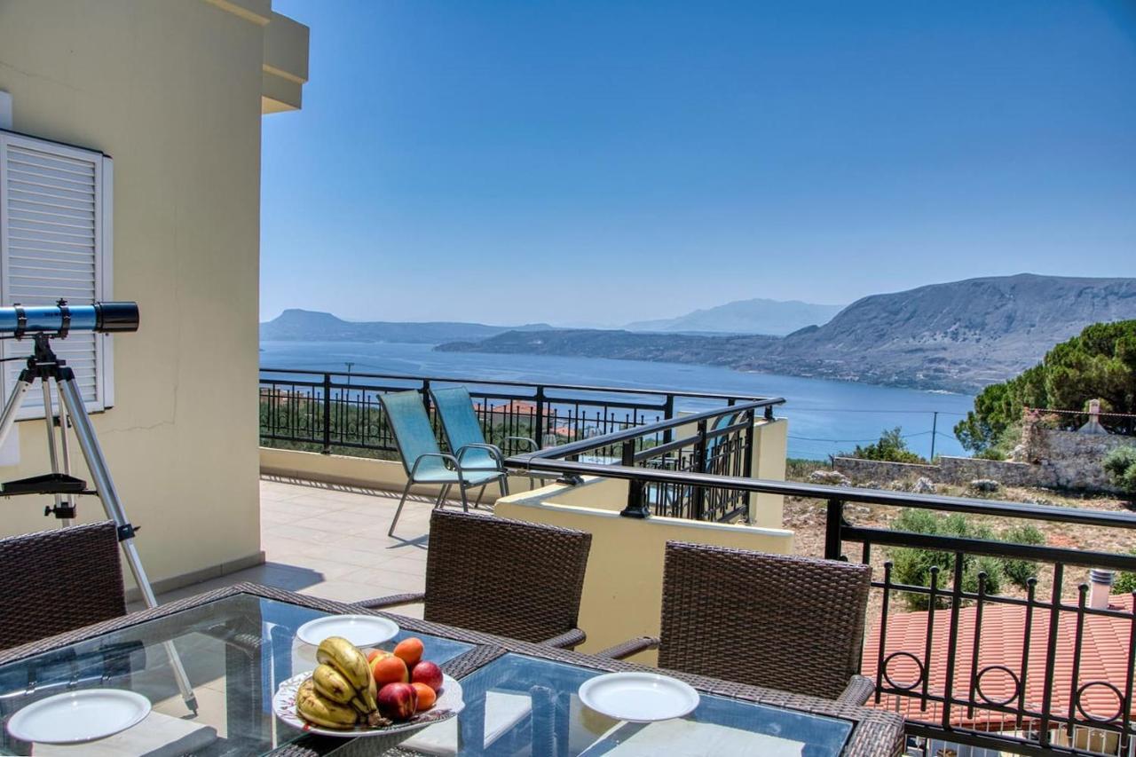 Souda Bay View With Private Pool Near Chania City Ngoại thất bức ảnh