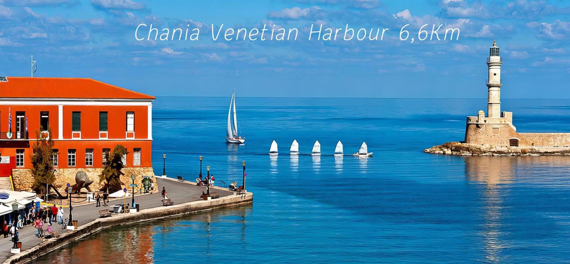 Souda Bay View With Private Pool Near Chania City Ngoại thất bức ảnh