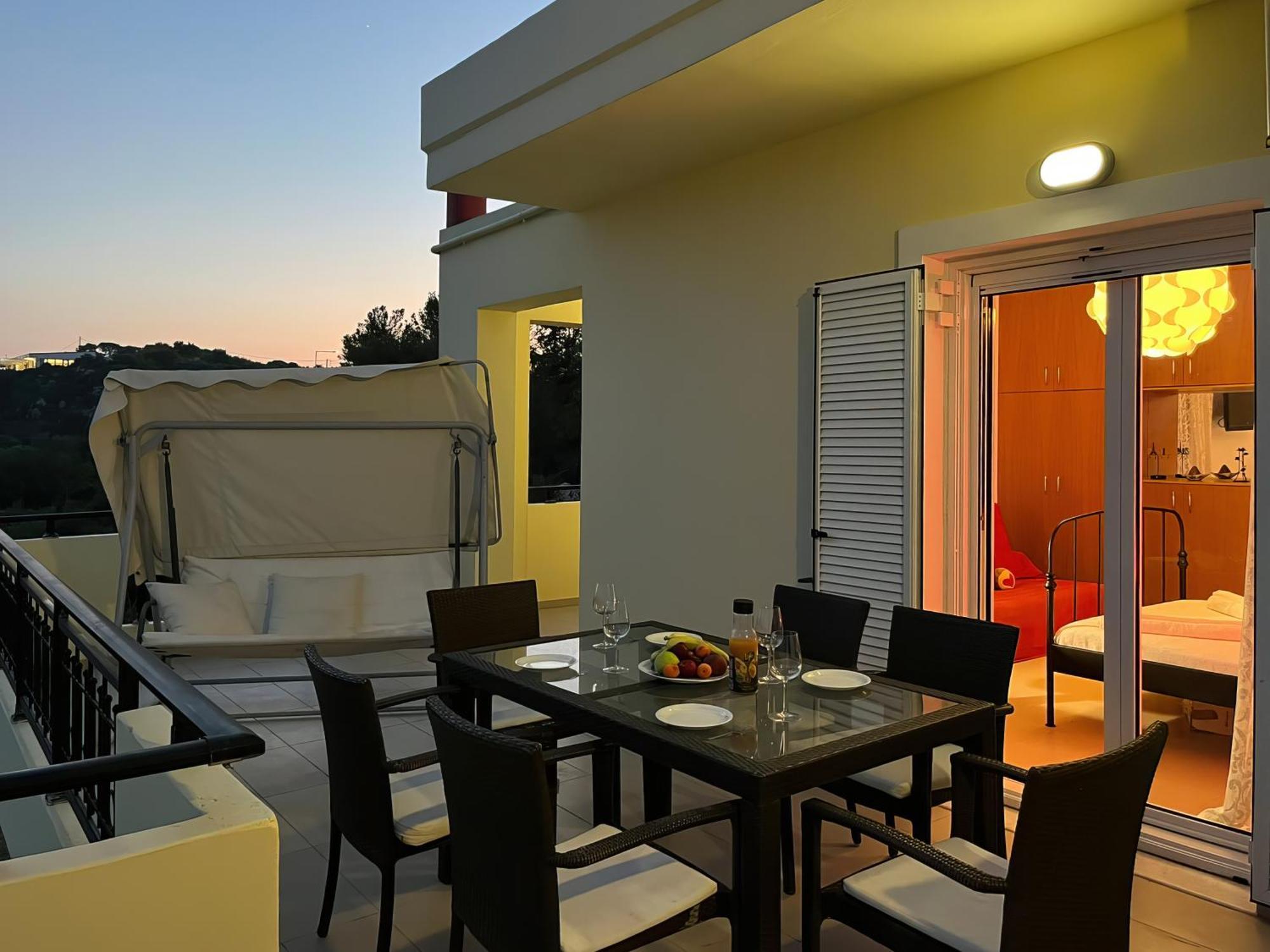 Souda Bay View With Private Pool Near Chania City Ngoại thất bức ảnh